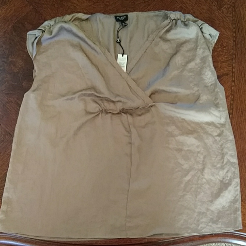 Talbots Petites Sleeveless Top Blouse Sz 14P NWT